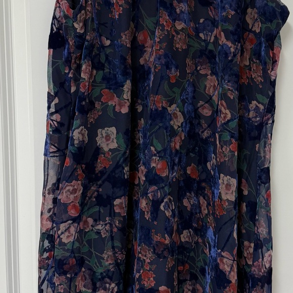 Tommy Hilfiger Sleeveless Floral Print Velvet Burnout Dress Size 4 EUC - Picture 6 of 12